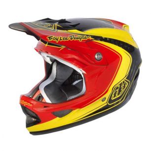 Troy Lee Designs D3 Mirage Red/Yellow 2013