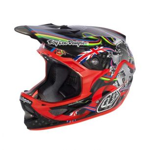 Troy Lee Designs D3 carbon Peaty Red
