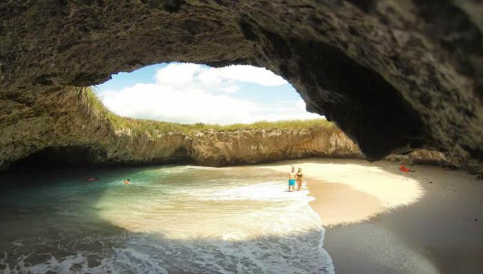 остров мариета скрытый пляж мексика