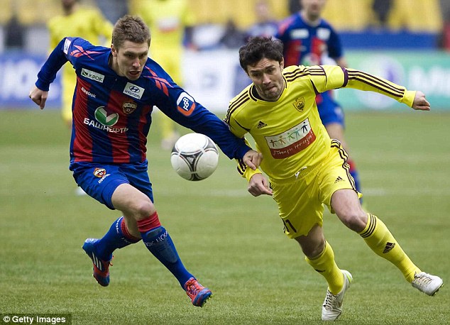 Chelsea connection: Yuri Zhirkov has linked up with former boss Hiddink at Anzhi