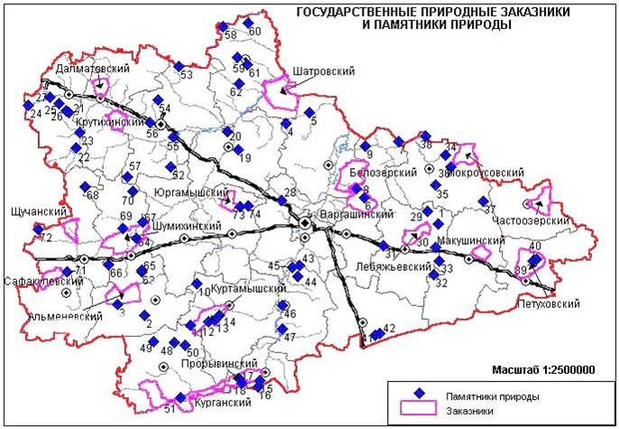 Кургальский заказник карта