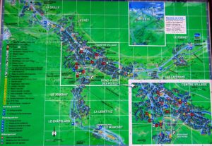 карта курорта Валь-Д’Изер, план объектов