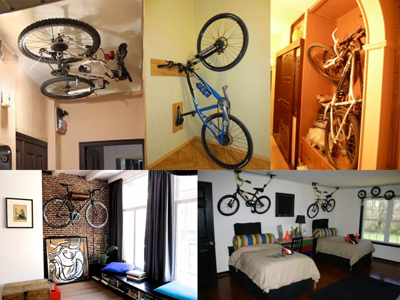 Варианты хранения велосипеда в квартире