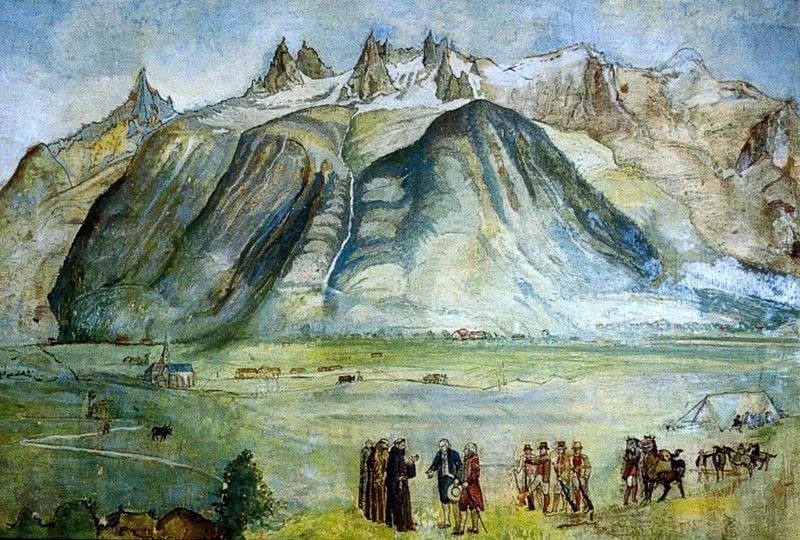 Картина Альп и Шамони
