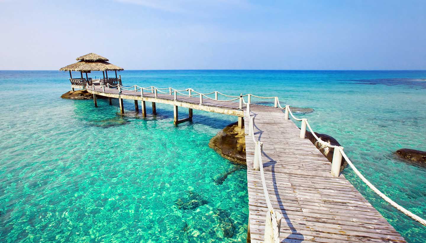 Seychelles - Pier and Gazebo, Seychelles