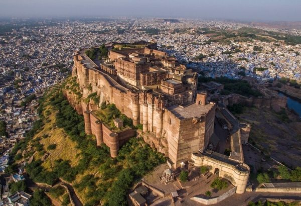 Крепость Мехрангарх в городе Джодхпур